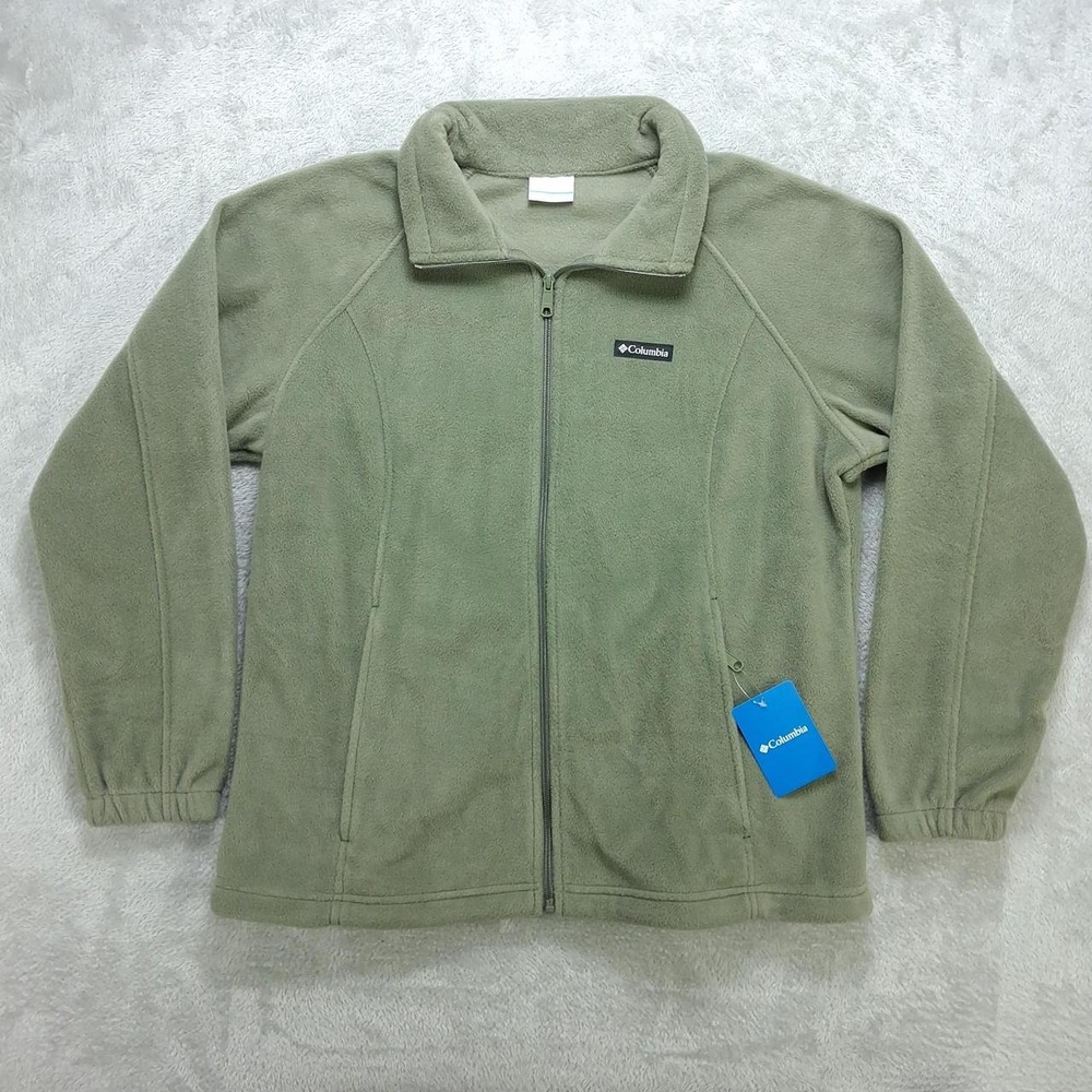 Columbia Sawyer Rapids II Full Zip Fleece Jacket Green Womens 1X XW6578-397 NWT